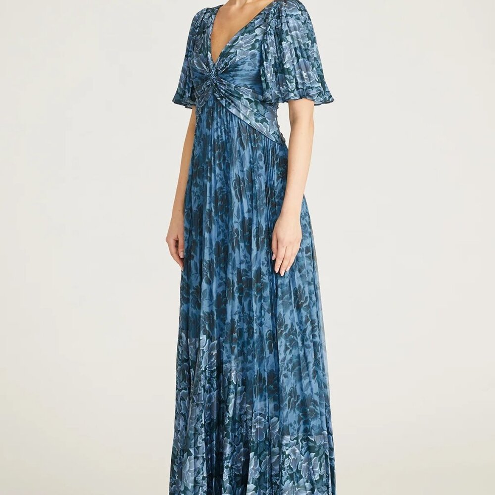 Theia Mabella Pleated A Line Gown, Size 10